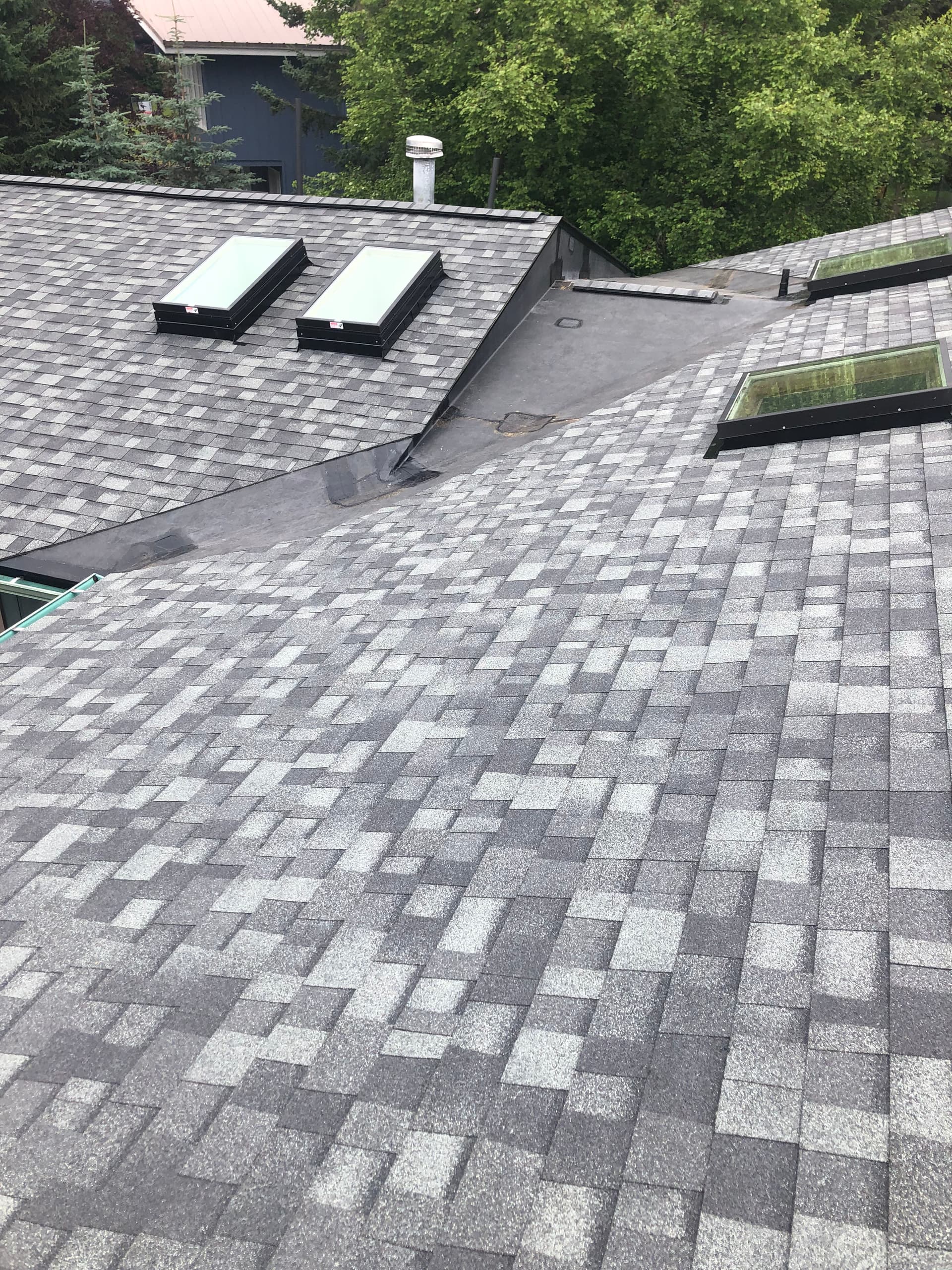 Gallery photos for Residential Roof Installation with Multiple Skylights Done Right: Image #2